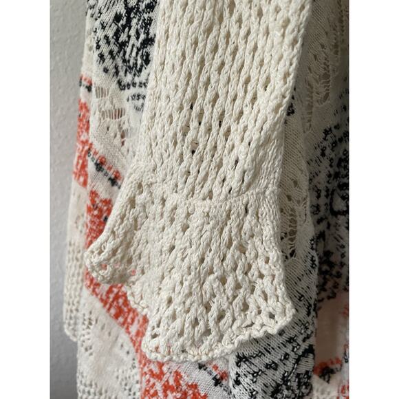 Anthropologie Sleeping on Snow Dress Crochet Asymmetric Print Knit - Picture 9 of 14